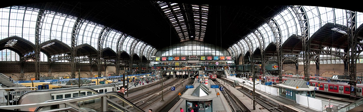 Hamburg Hauptbahnhof von Sd nach Nord - 15.07.2013