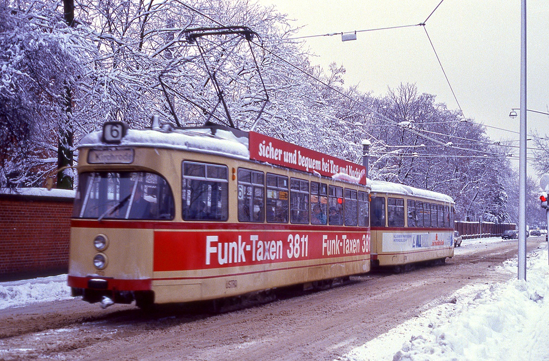 Hannover 470, Haltenhoffstraße, 03.01.1987.