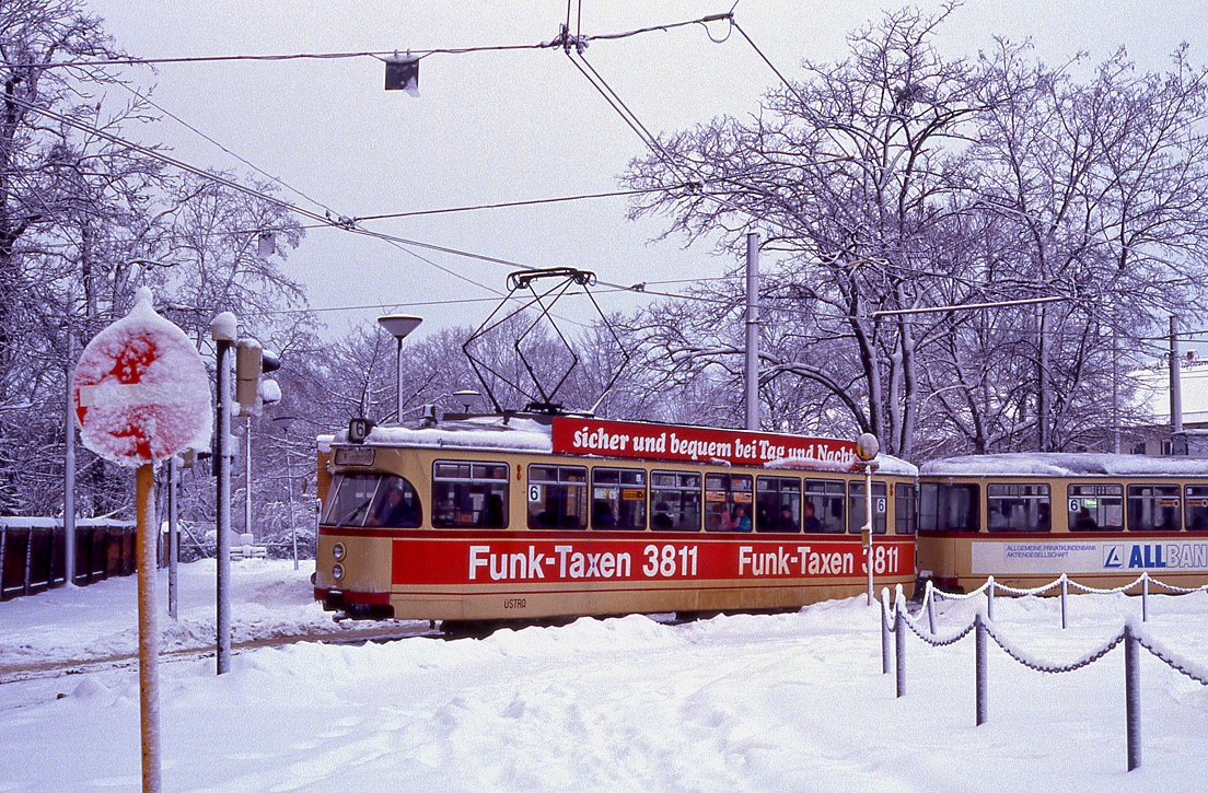 Hannover 470, Haltenhoffstraße, 03.01.1987.