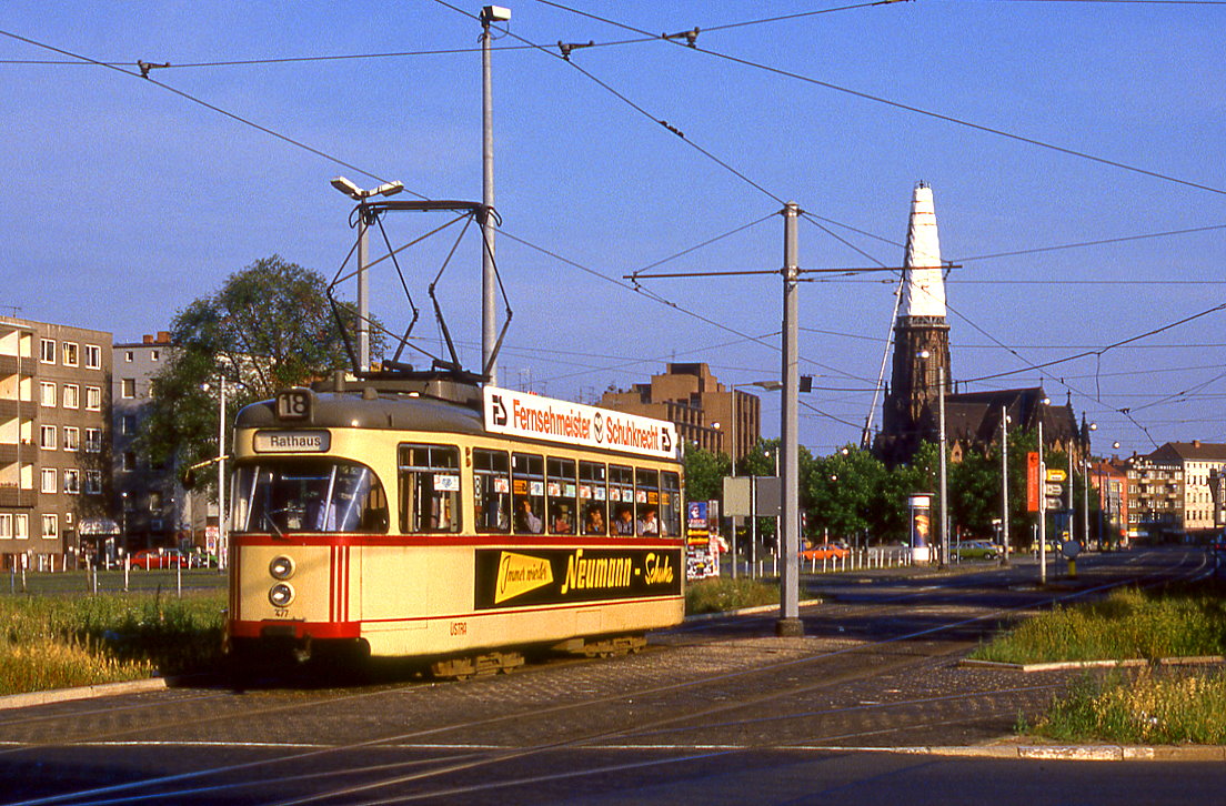 Hannover 477, Klagesmarkt, Goseriede, 20.07.1986.
