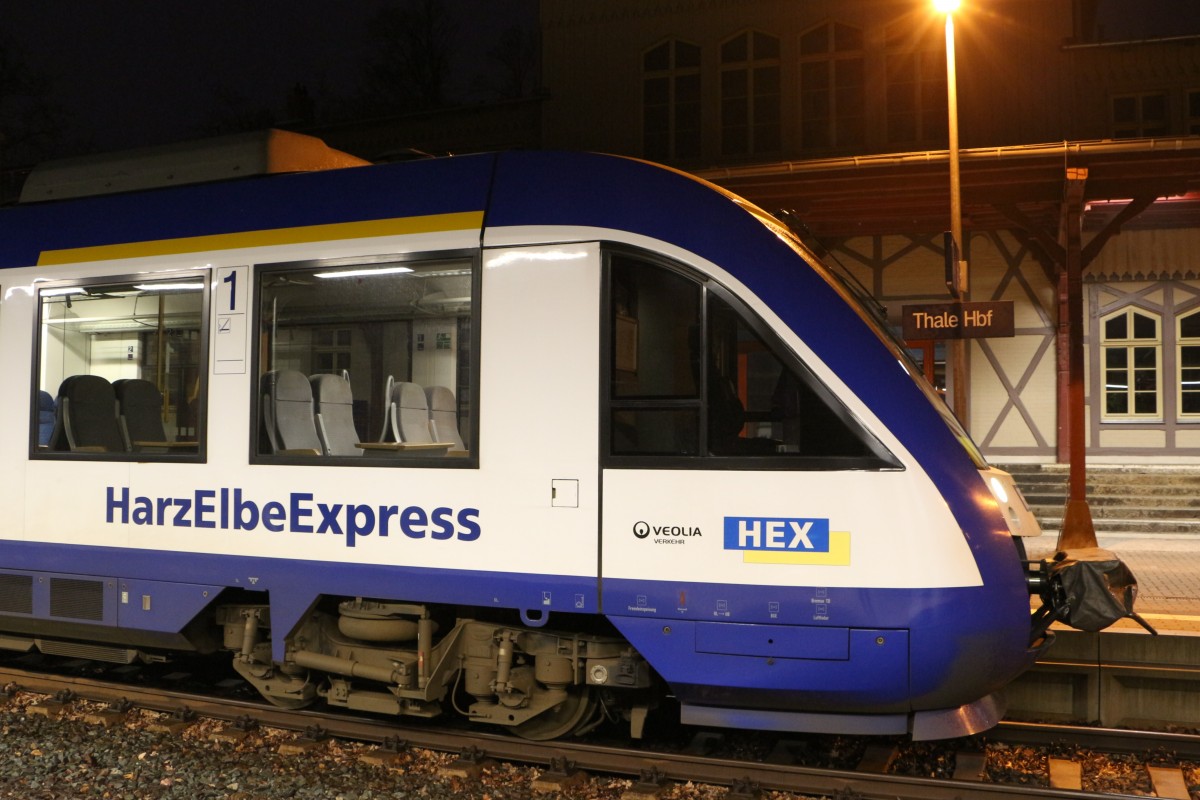 Harz Elbe Express in Thale am 14.03.2015