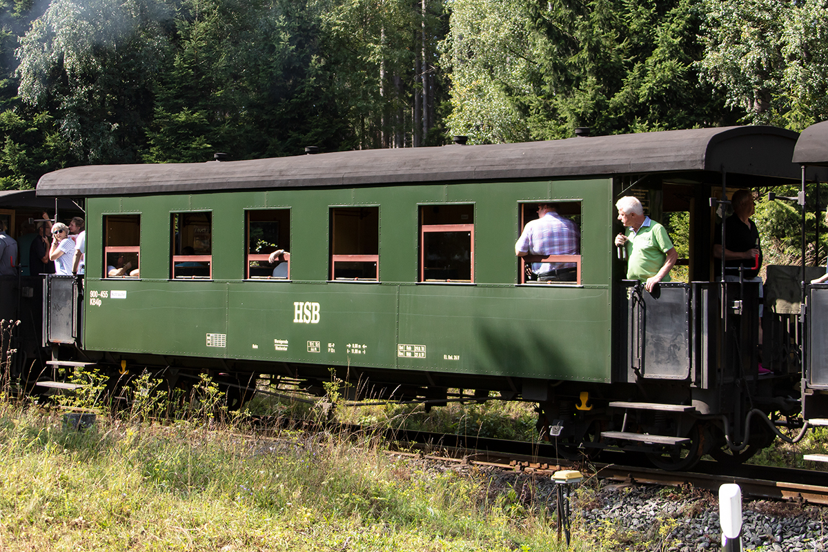 Harzer Schmalspurbahnen, 900-455, 31.08.2019, Drei Annen Hohne


