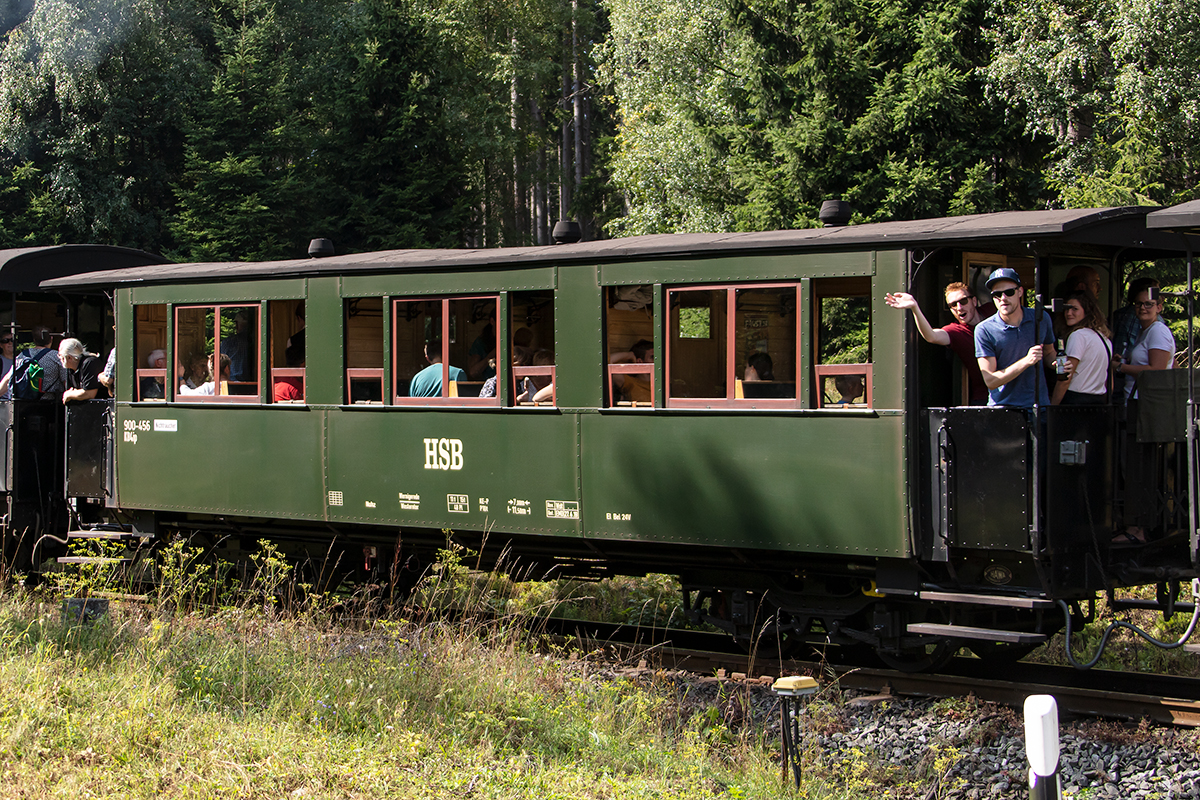 Harzer Schmalspurbahnen, 900-456, 31.08.2019, Drei Annen Hohne


