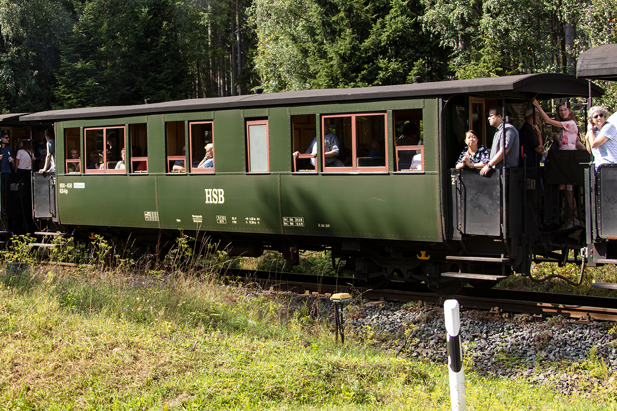Harzer Schmalspurbahnen, 900-458, 31.08.2019, Drei Annen Hohne



