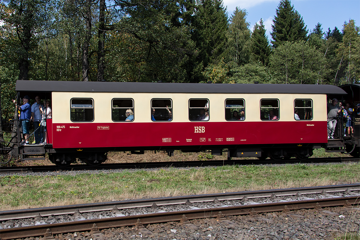 Harzer Schmalspurbahnen, 900-475, 31.08.2019, Drei Annen Hohne



