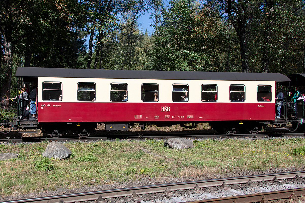 Harzer Schmalspurbahnen, 900-496, 31.08.2019, Drei Annen Hohne



