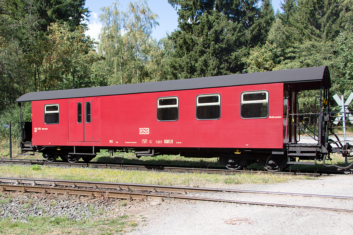 Harzer Schmalspurbahnen, 902-306, 31.08.2019, Drei Annen Hohne



