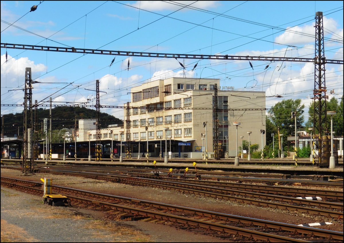 Hauptbahnhof Kralupy nad Vltavou am 14. 8. 2018