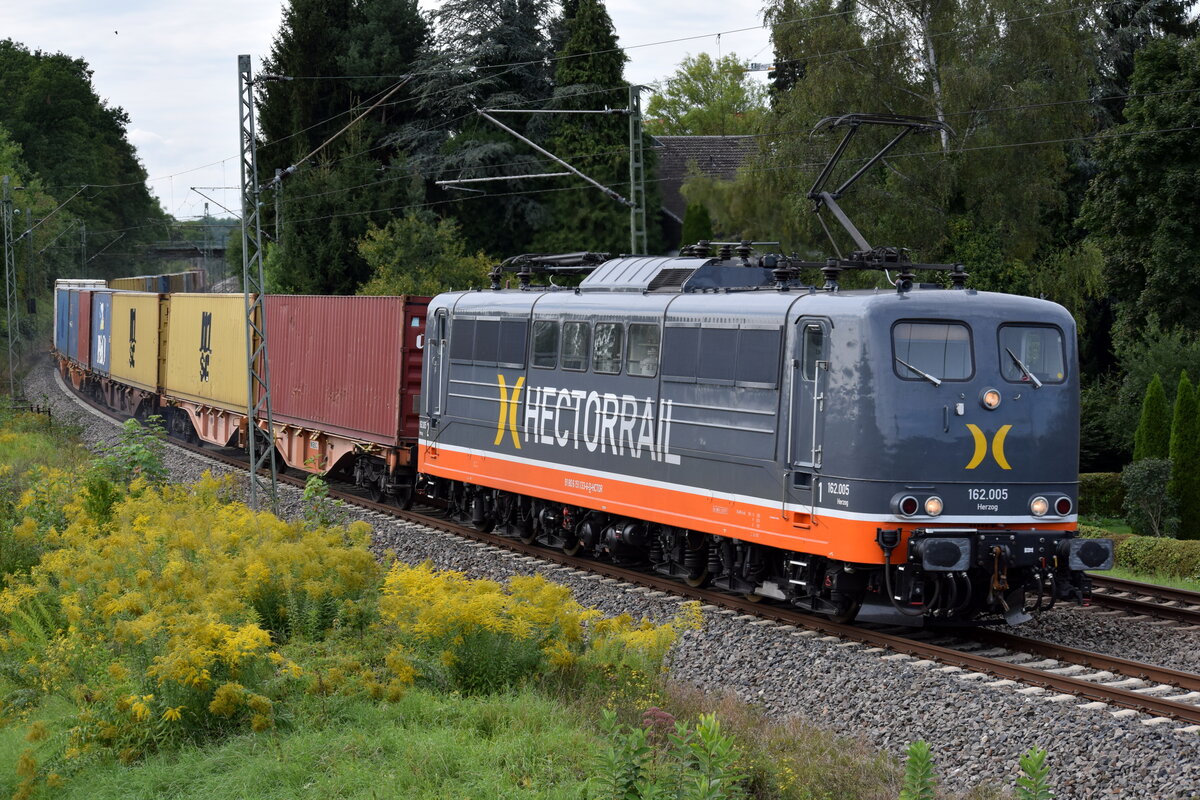 Hectorrail 162.005 im September 2017 bei Metzingen.