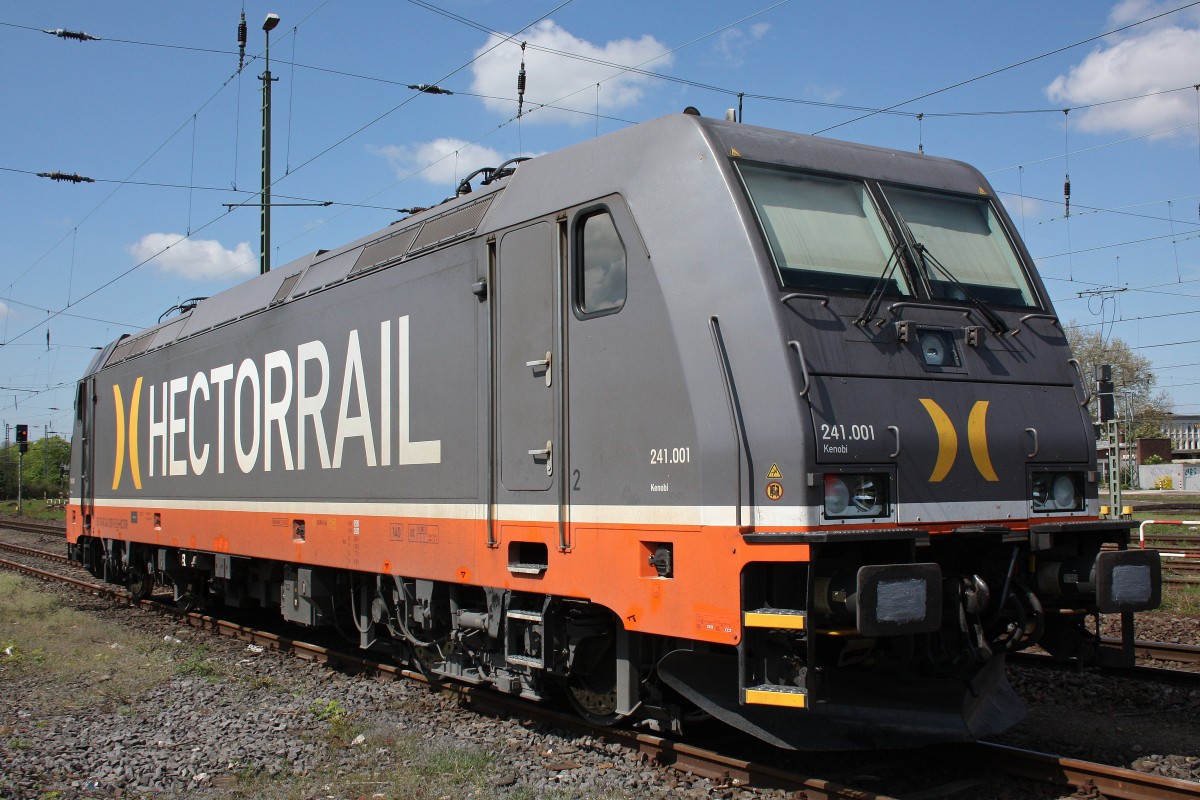Hectorrail 241.001  Kenobi  am 5.5.13 abgestellt in Krefeld Hbf.