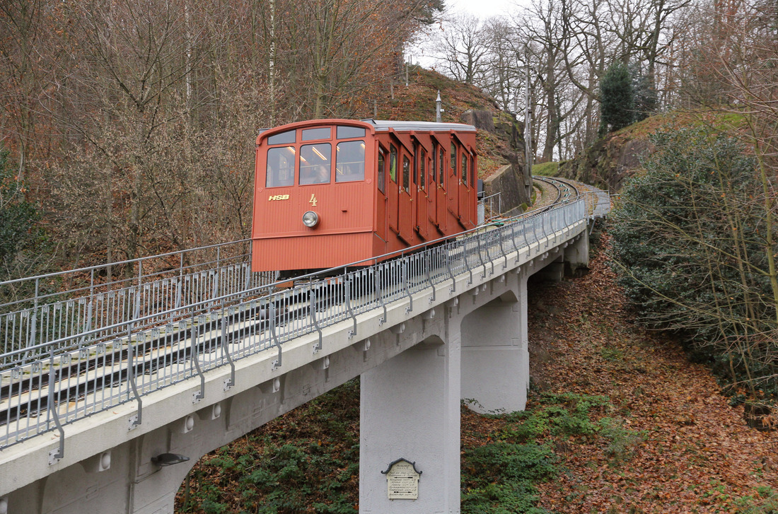 Heidelberger Straßen- und Bergbahn AG; Wagen 4 der Königstuhlbahn // Heidelberg // 11. Dezember 2019
