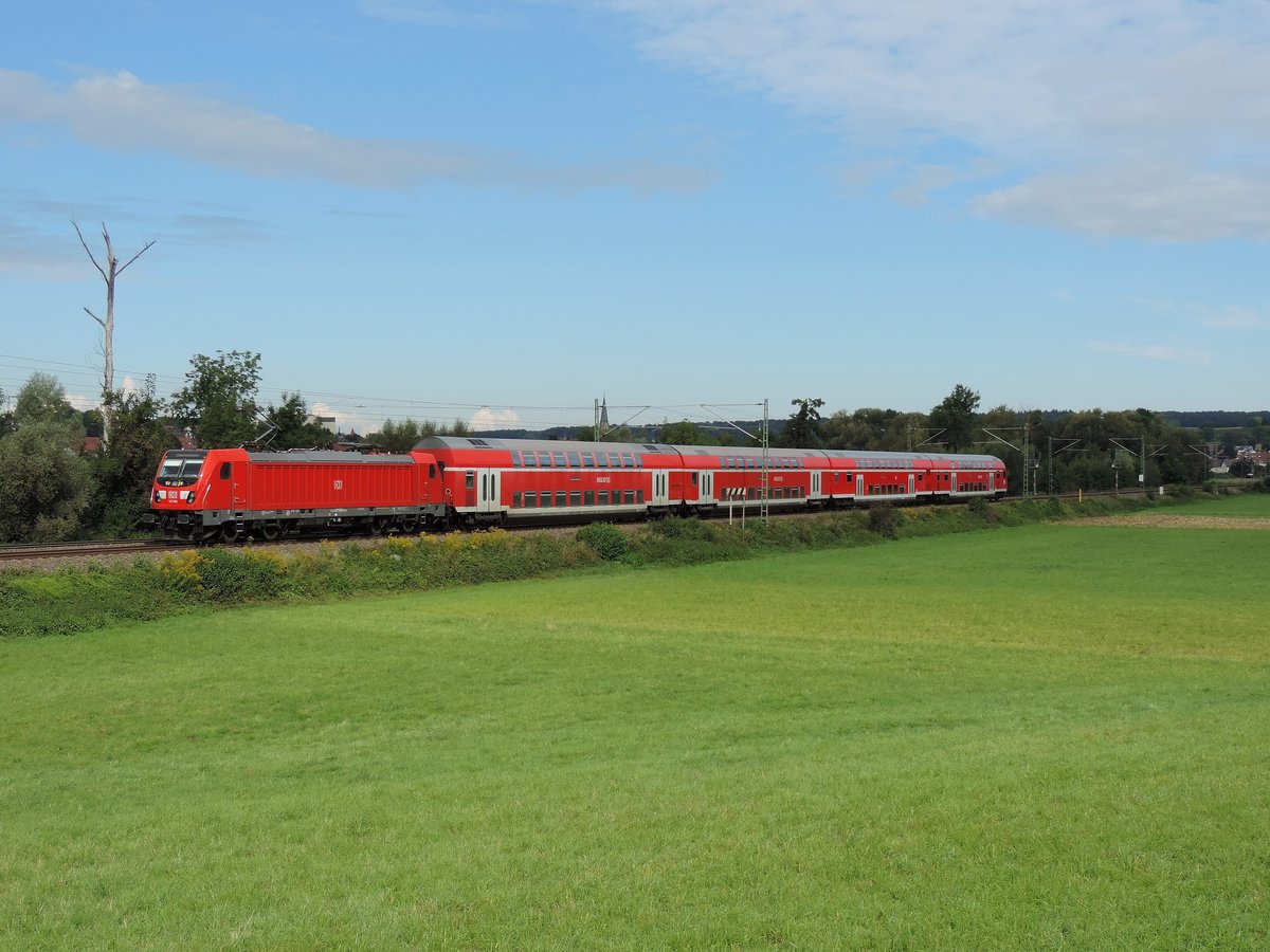 Heidelsheim 16/09/17 : 147 006 mit dem RE 19504 Stuttgart - Heidelberg.