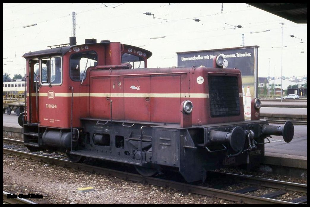 Heilbronn HBF am 17.8.1989: Köf III 333068