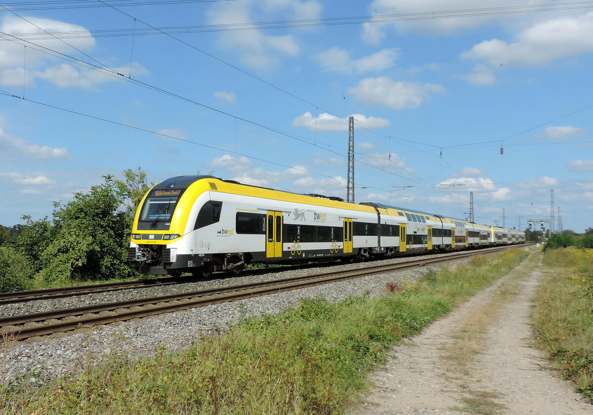 Heitersheim - 17. September 2021 : Desiro HC 1462 514 + 504 als RE 17015 von Offenburg nach Basel.