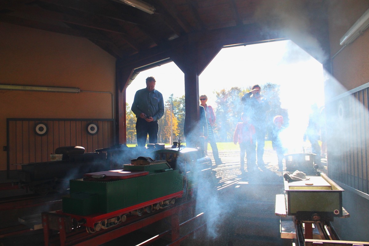Heizhausromantik ala Miniatur. Dampfbahnclub Graz am 26.10.2013
