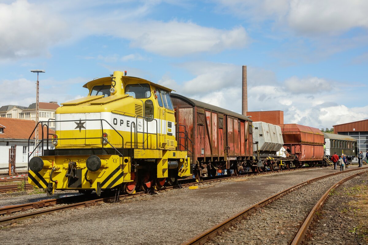 Henschel Opellok im Eisenbahnmuseum Bochum Dahlhausen, April 2024.