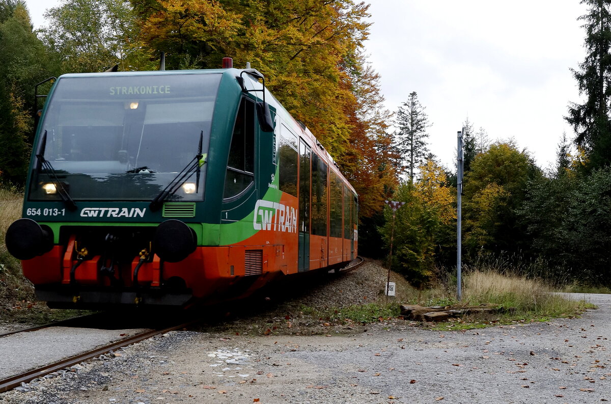 Herbststimmung im Böhmerwald.  08.10.2022 15:25 Uhr. TW auf dem Wege nach Strakonice.