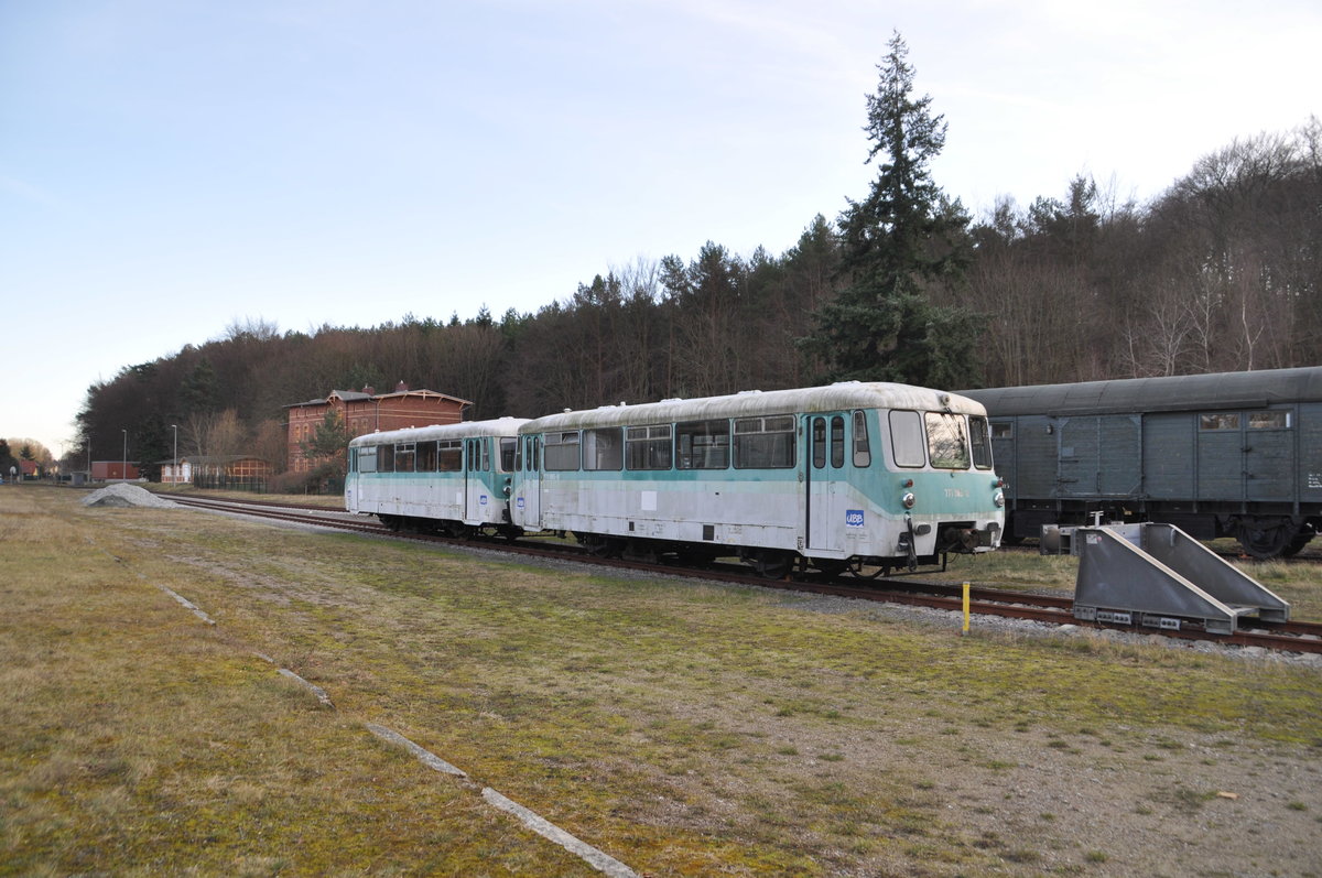 Heringsdorf im März 2019 abgestellt für die Ewigkeit in den Regiofarben der 90er