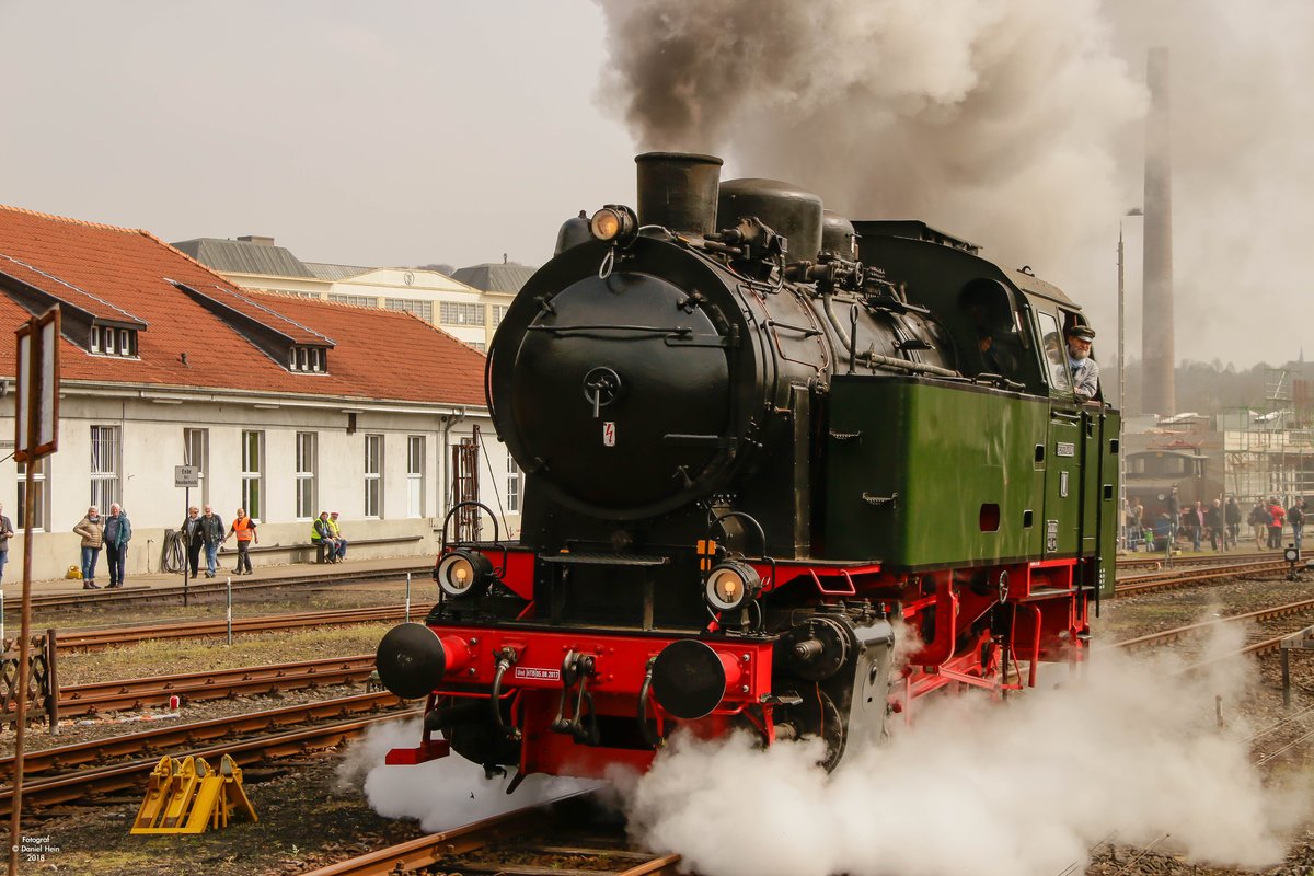 Hespertalbahn D5 im Eisenbahmuseum Bochum Dahlhausen, am 14.04.2018.