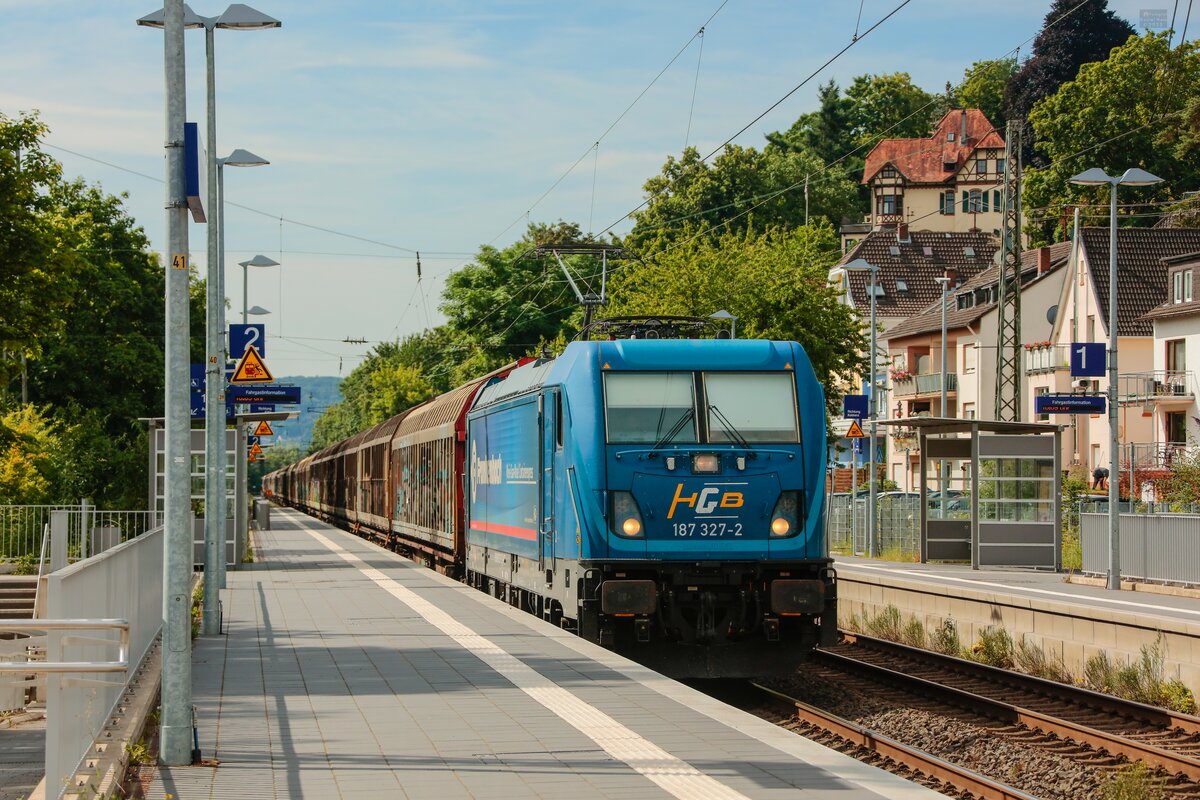 HGB 187 327-2 in Oberwinter, Juli 2025.