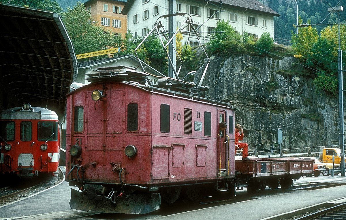 HGe 2/2  21  Göschenen  06.10.81