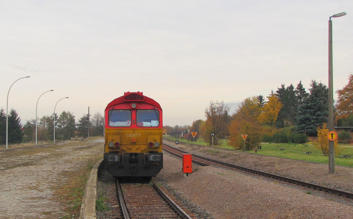 HGK DE 62 (92 80 1266 107-2 D-HGK) am 02.11.2011 abgestellt in Emleben.