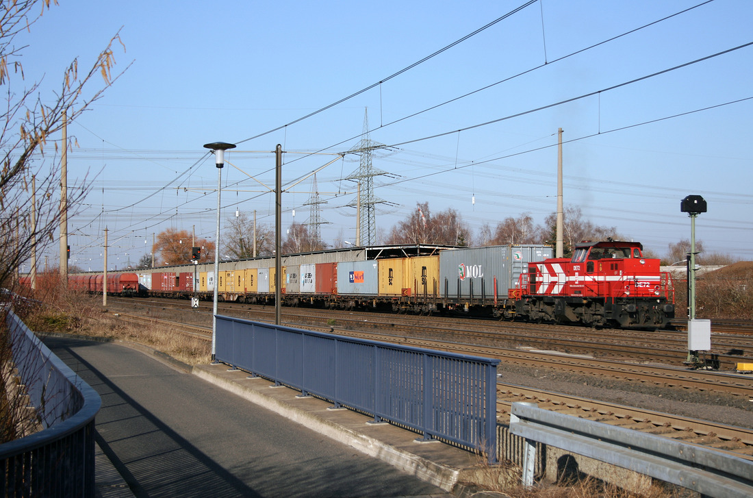 HGK (mittlerweile RheinCargo) DE 72 // Güterbahnhof Brühl-Vochem // 10. März 2010