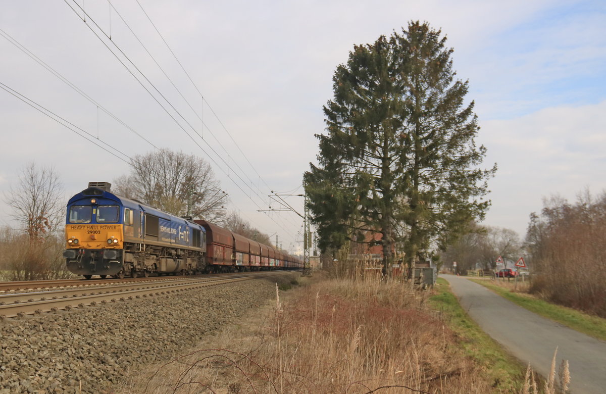 HHP Class mit dem NIAG Kohlezug aus Wilhelmshaven zur Fahrt nach Moers am 21.2.19 in Sythen