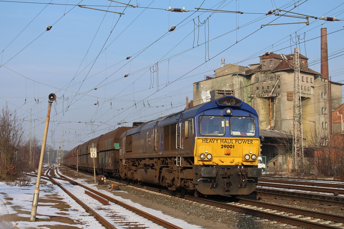 HHPI 29001 am 30.1.14 mit einem Kohlezug in Verden (Aller).