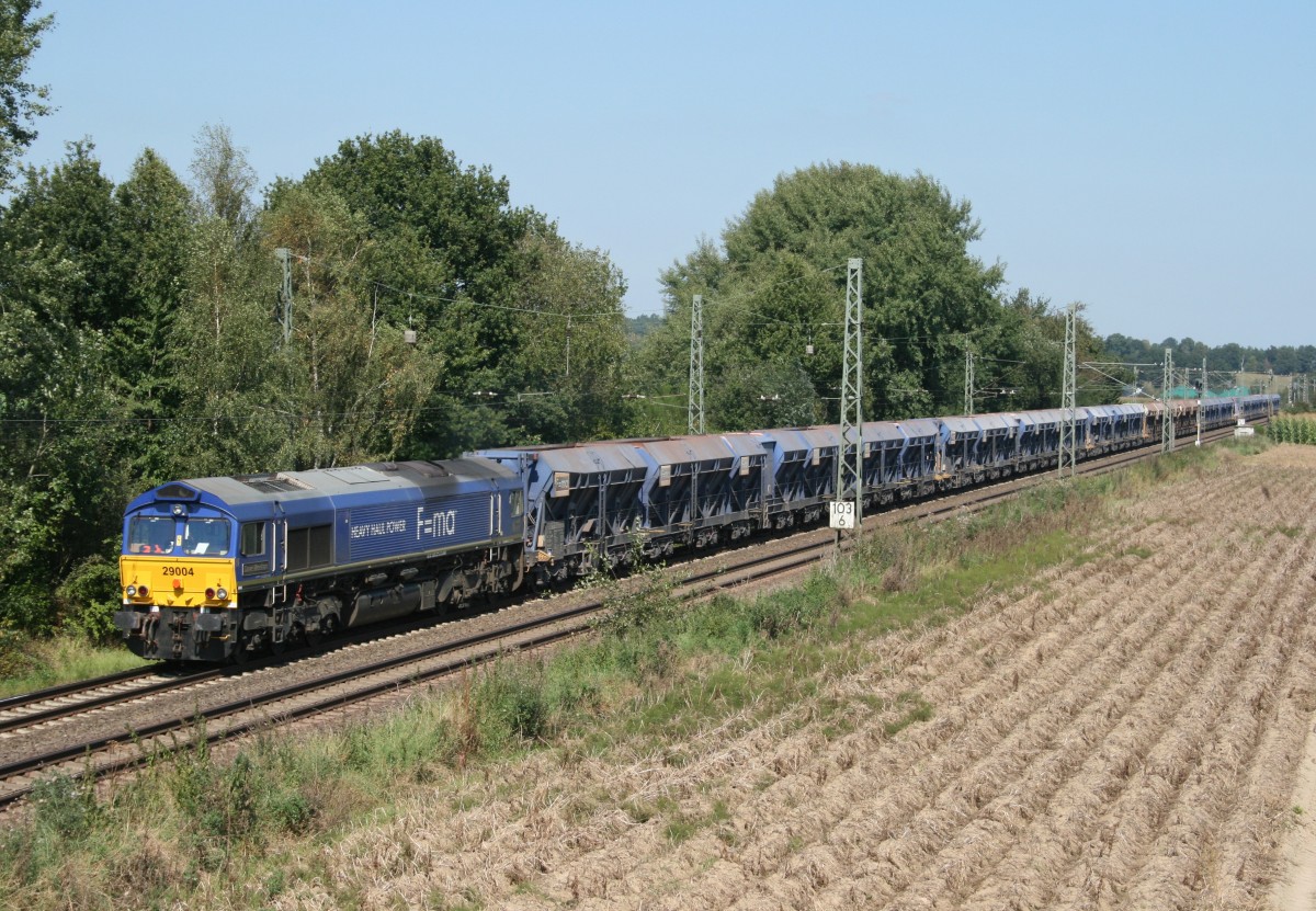 HHPI 29004 mit DGS 99667 (Hamburg-Harburg–Flechtingen) am 04.09.2014 zwischen Bad Bevensen und Uelzen