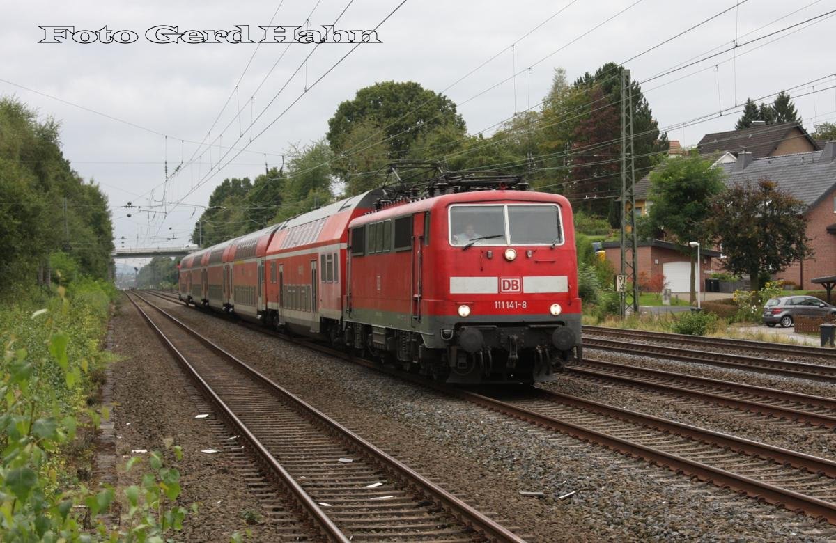 Hiddenhausen - Schweicheln 9.9.2014:
111141 mit RE Rtg. Minden um 14.32 Uhr 