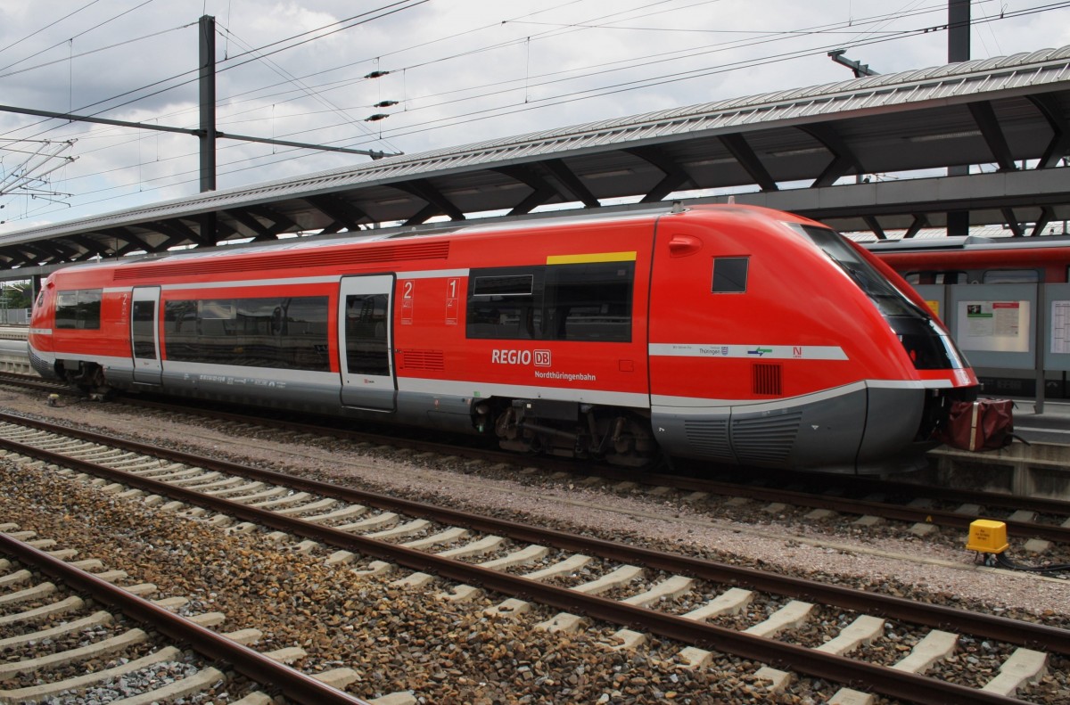 Hier 641 021-0 als RB52 (RB16208) von Erfurt Hbf. nach Leinefelde, dieser Triebzug stand am 19.8.2014 in Erfurt Hbf.