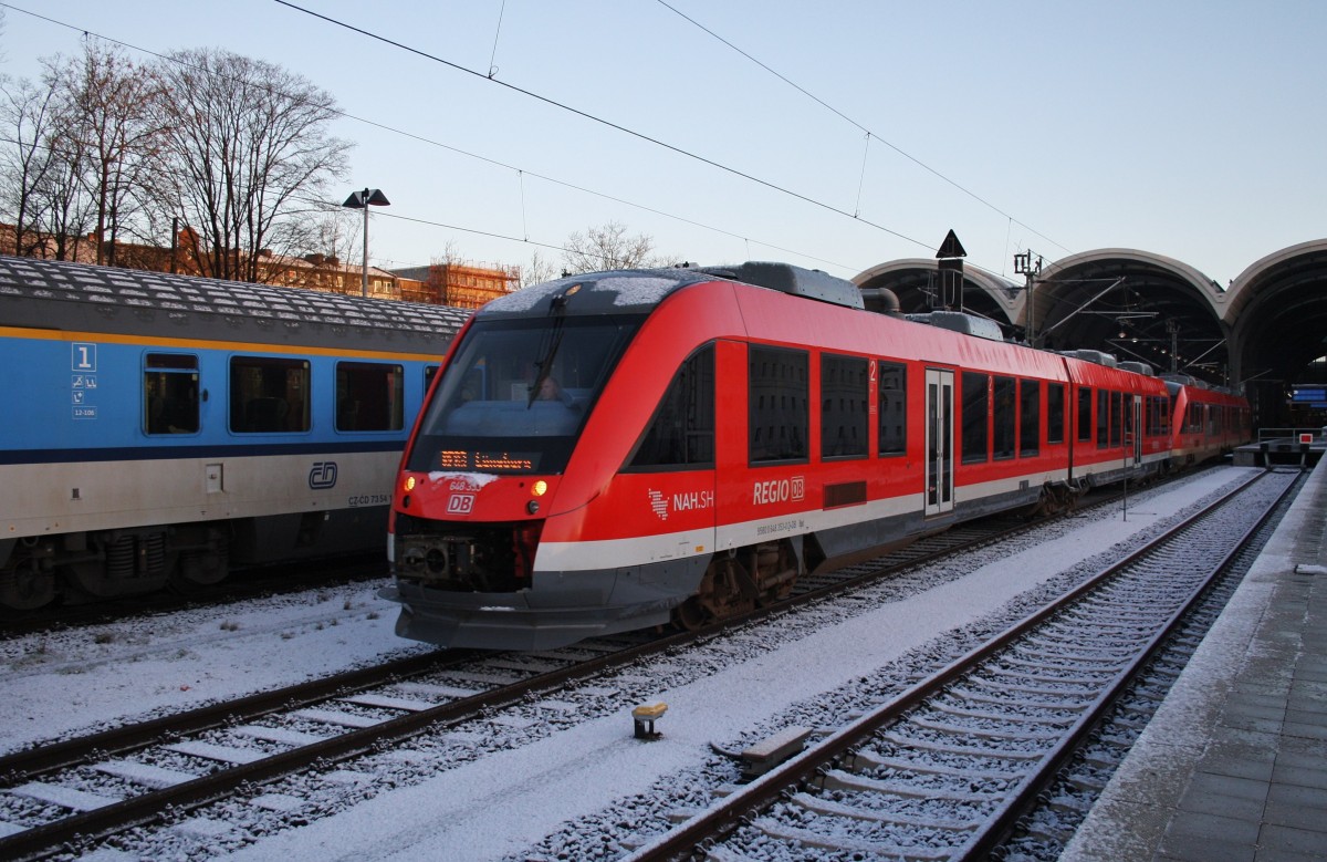 Hier 648 3530 als RE83 (RE21611) von Kiel Hbf. nach Lüneburg mit 648