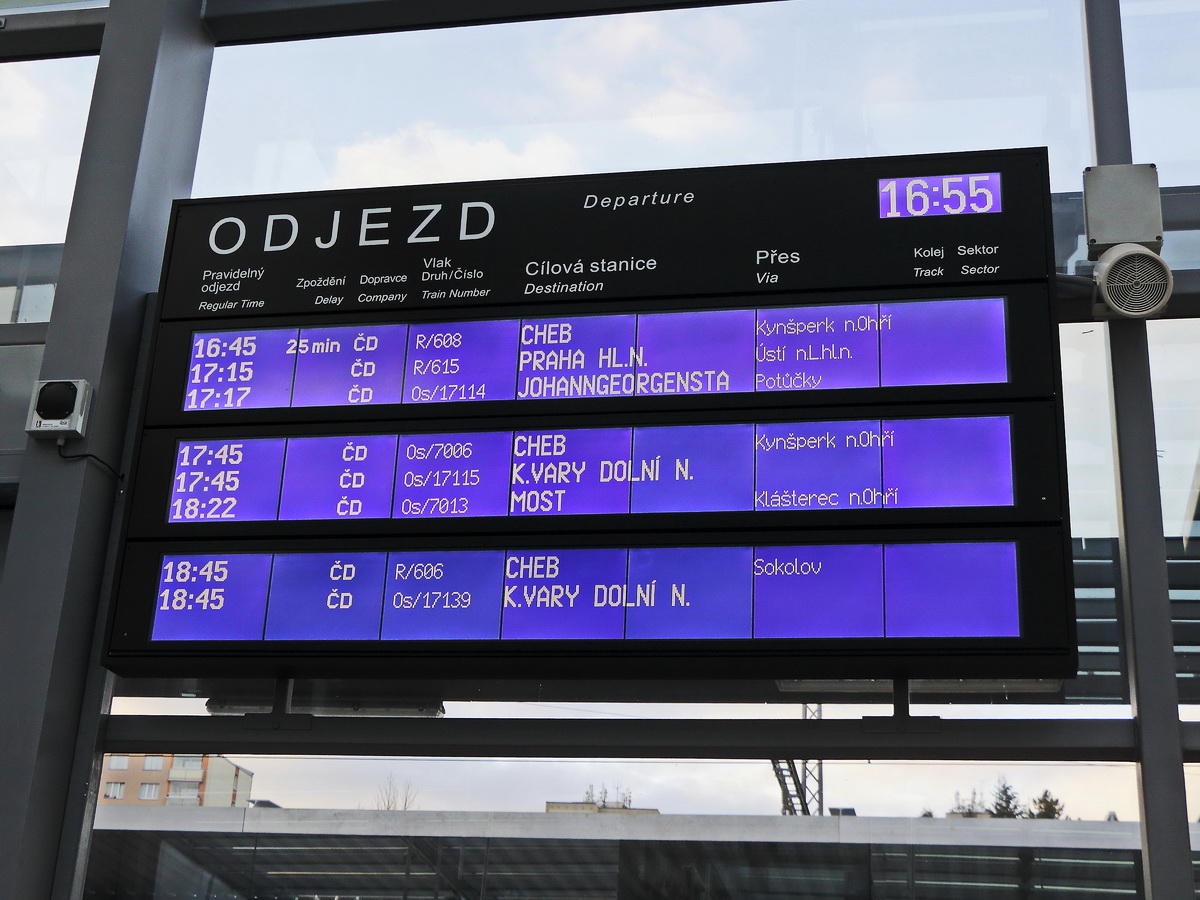 Hier ist der Grund des längeren Aufenthalt in Karlsbad am 22. Februar 2019 in der obersten Zeile zu sehen.

