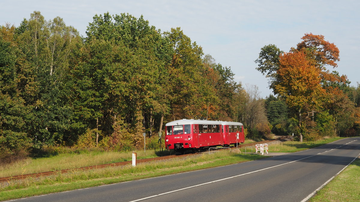 Hier noch bei bestem Wetter verkehren 172 001 und 172 601 als  HafenExpress  zwischen Neustrelitz Hbf und Neustrelitz Hafen als Sonderzug.

Im später leicht verregneten Neustrelitz besuchte das Advanced Trainlab (ICE TD 605 017) die Stadt via Hafenbahn Neustrelitz. Grund des Besuchs des ICE's (ca. 2h Dauer) waren danach stattfindende Testfahrten in der Prignitz.

Neustrelitz, der 13.10.2019