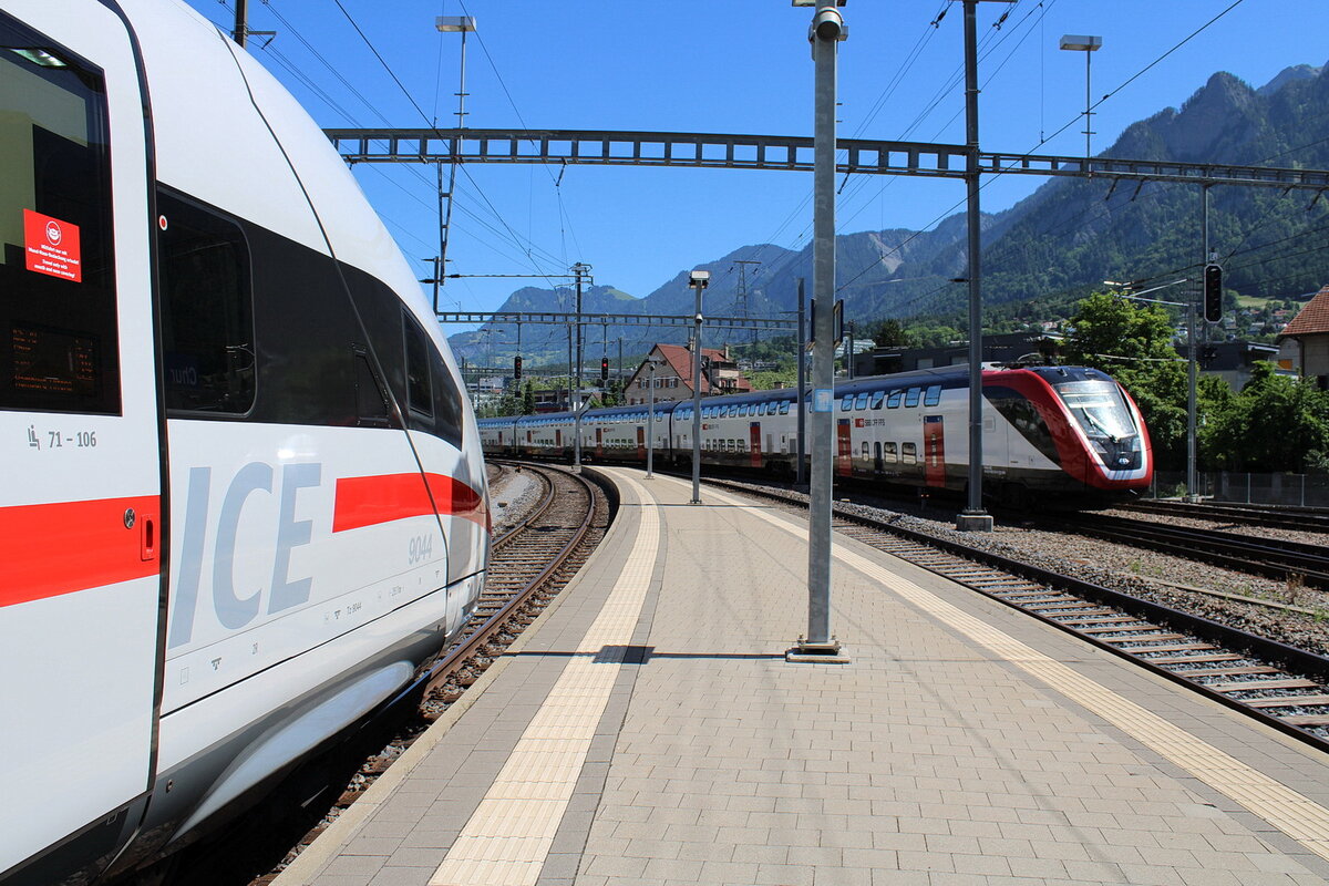  high noon  (12 Uhr mittags) am 15.06.21 im Bahnhof Chur