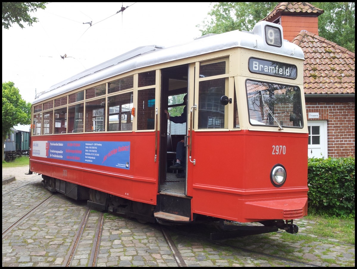 Historische Straenbahn im Straenbahnmuseum Schnberger Strand am 27.06.2013