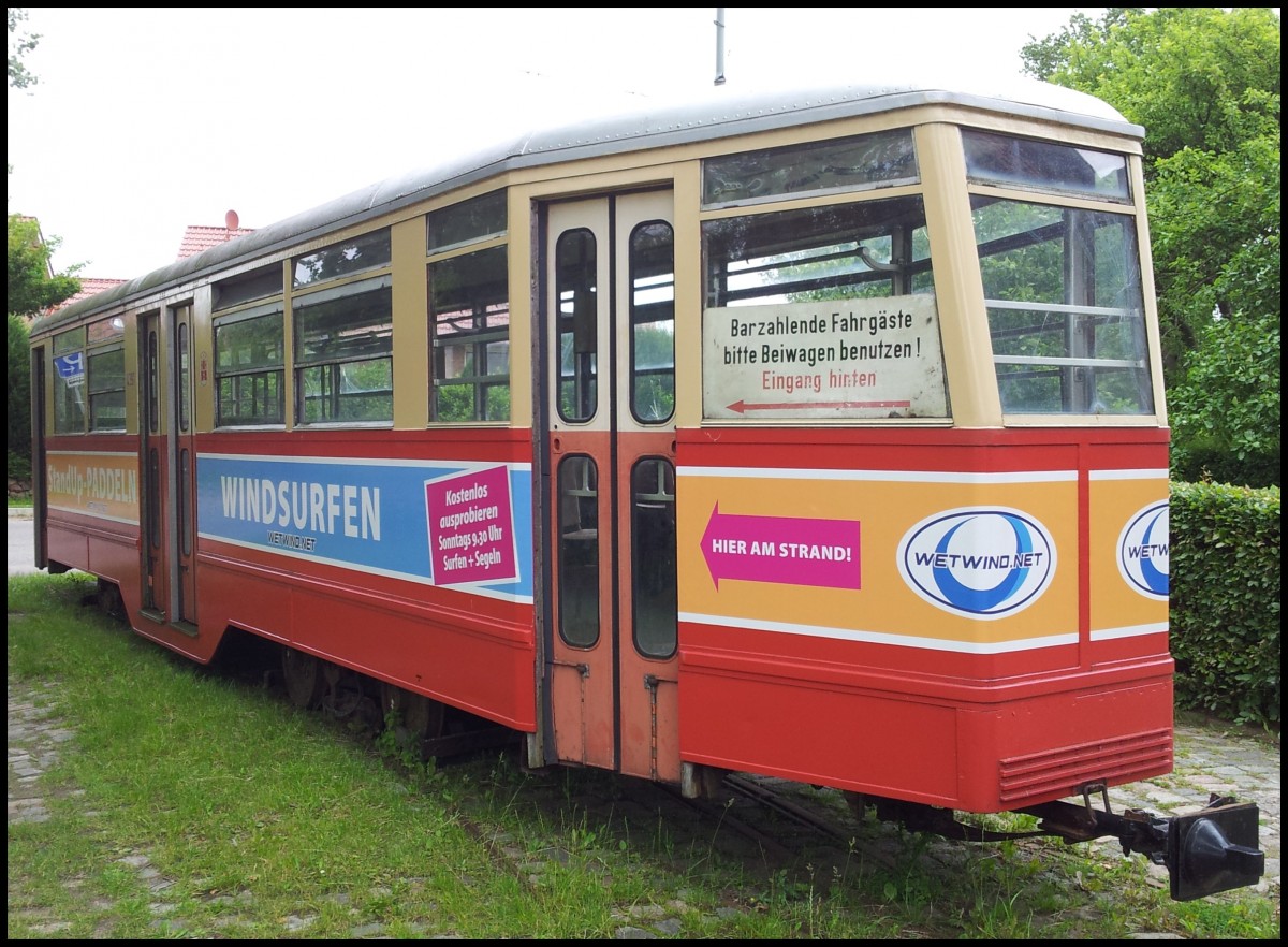 Historische Straenbahn im Straenbahnmuseum Schnberger Strand am 27.06.2013