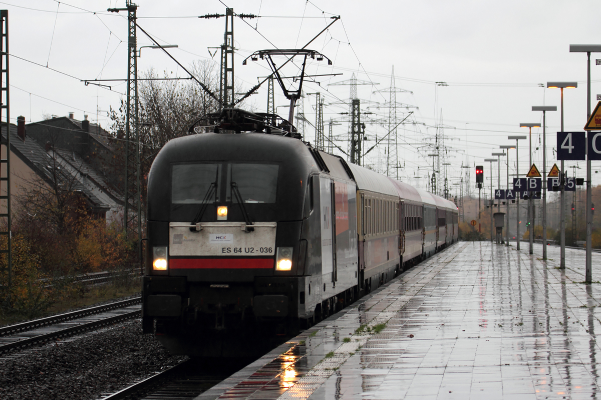 HKX 1802 bei der Einfahrt in Gelsenkirchen 24.11.2013