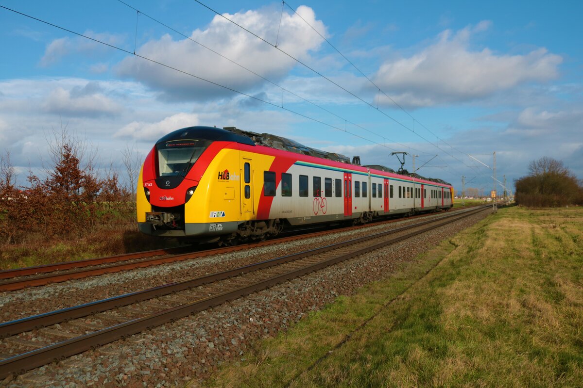 HLB Alstom Coradia Continental 1440 xxx als RB75 in Altheim bei Diebug (Hessen) am 04.02.23