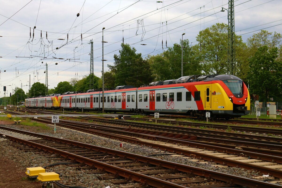 HLB Alstom Coradia Continental 1440 xxx und 1440 xxx  in Darmstadt-Kranichstein am 19.05.23