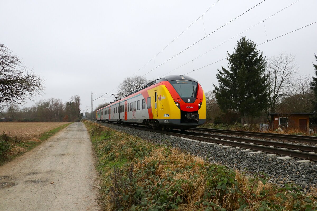 HLB Alstom Coradia Continental 1440 xxx als RB25 in Maintal Ost am 14.01.24