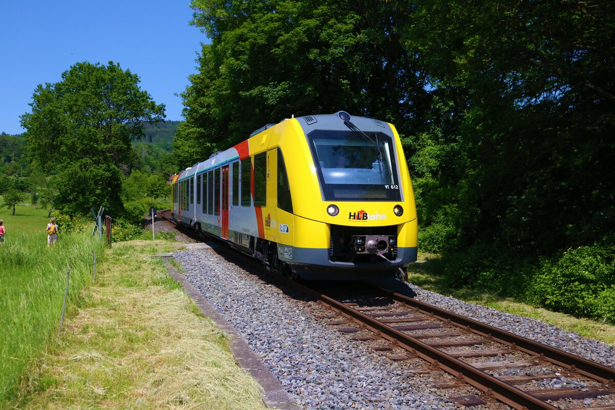 HLB Alstom Lint41 VT612 am 28.05.23 bei Königstein 