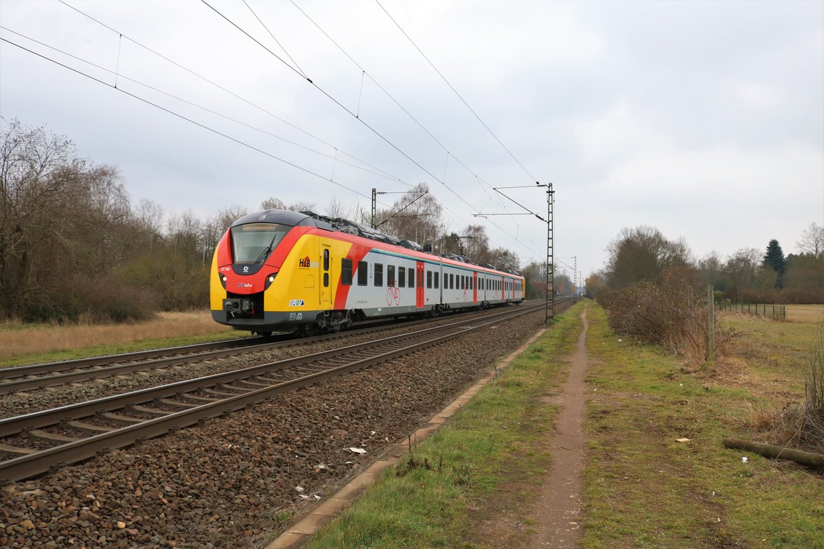 HLB Coradia Continental ET160 als RB58 am 02.03.19 bei Hanau West