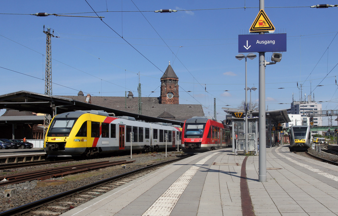 HLB VT 279 + DB Regio 648 207 + HLB VT 113 // Gießen // 20. April 2022