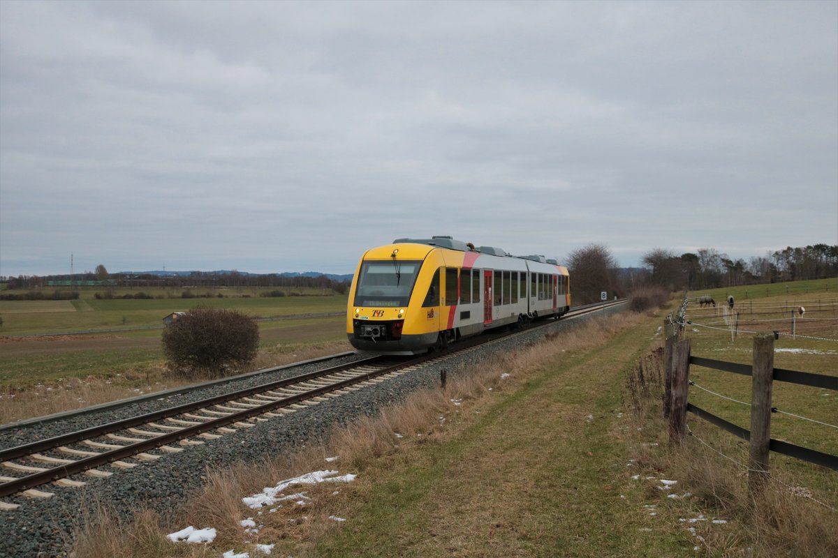 HLB/TSB Alstom Lint 48 VT206 (648 906-5) am 16.01.21 in Arnsbach (Taunus)