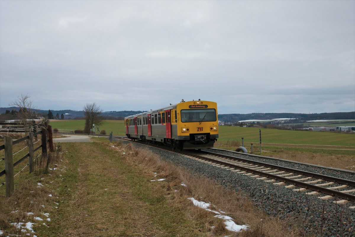 HLB/TSB LHB VT2E (609 004) am 16.01.21 in Arnsbach (Taunus)