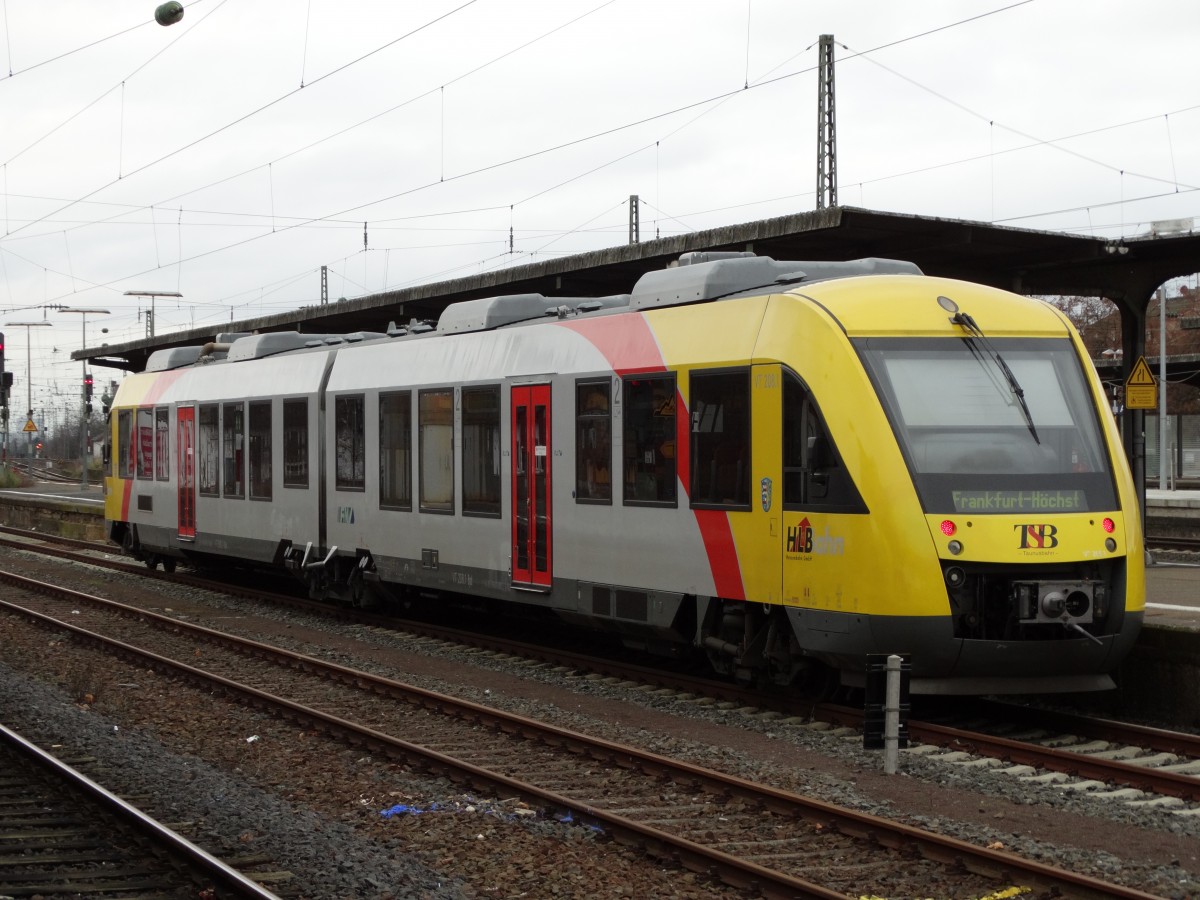 HLB/TSB Lint 41 (BR 648) am 23.12.14 in Frankfurt am Main Höchst Bhf 