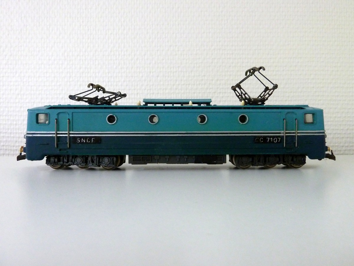 HO, SNCF CC 7100 (1500 V Gleichstrom) von JOUEF, aus meiner Privatkollektion. Fotografiert am 29.07.2015. http://lestrainsjouef.free.fr/fr/elec_fra/cc7100_sncf.html

