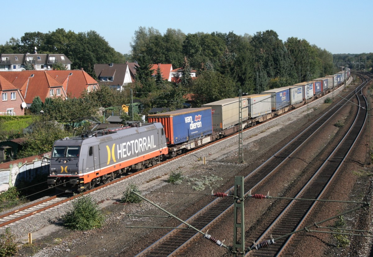 HR 241 004 mit DGS 42703 (Katrineholm–Wanne-Eickel) am 30.09.2011 in Rotenburg (Wmme)